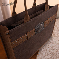 WG250G-8119CF    Wrangler Buckle Concealed Carry Large Tote-Coffee
