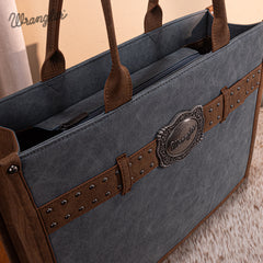 WG250G-8119JN     Wrangler Buckle Concealed Carry Large Tote-Jean