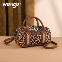 WG262-522  Wrangler Whipstitch Collection Mini Satchel/Crossbody Bag - Leopard