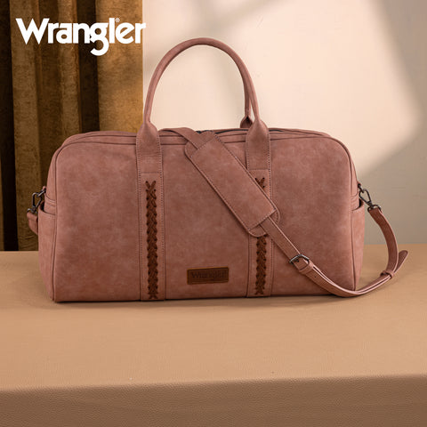 WG262-5110 Wrangler Whipstitch  Collection Duffle Bag -Dark Pink (ONLINE-EXCLUSIVE