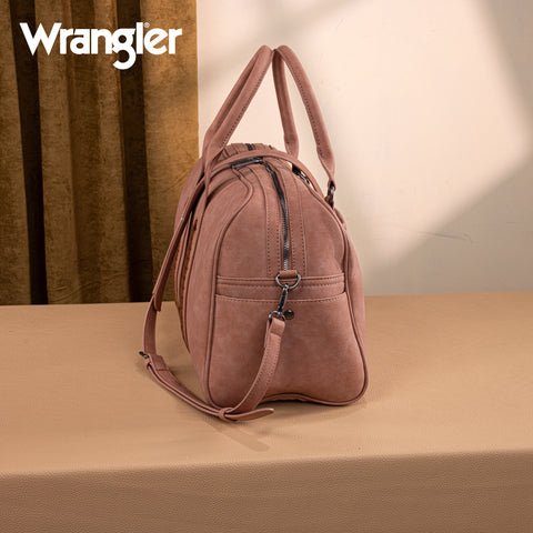 WG262-5110 Wrangler Whipstitch  Collection Duffle Bag -Dark Pink (ONLINE-EXCLUSIVE