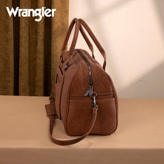 WG262-5110 Wrangler Whipstitch  Collection Duffle Bag -Brown (ONLINE-EXCLUSIVE)