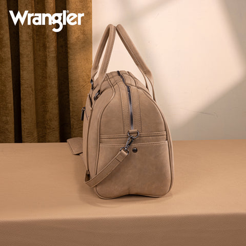 WG262-5110 Wrangler Whipstitch  Collection Duffle Bag -Tan (ONLINE-EXCLUSIVE )