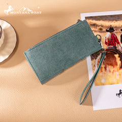 MW1352-W2000   Montana West Embroidered Collection Wallet