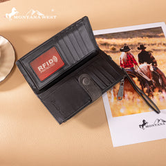 MW1352-W2000   Montana West Embroidered Collection Wallet