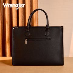 WG389-8119  Wrangler Carry-All Large Tote Work Tote /Crossbody - Black