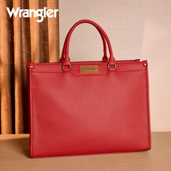 WG389-8119  Wrangler Carry-All Large Tote Work Tote /Crossbody - Red