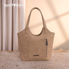 TR199G-8250  Trinity Ranch Genuine Hair-On Cowhide Tooled Concealed Carry Tote