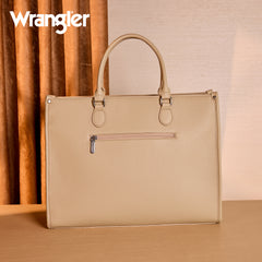 WG389-8119  Wrangler Carry-All Large Tote Work Tote /Crossbody - Tan