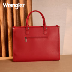 WG389-8119  Wrangler Carry-All Large Tote Work Tote /Crossbody - Cow-Red
