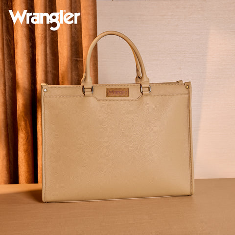 WG389-8119  Wrangler Carry-All Large Tote Work Tote /Crossbody - Khaki