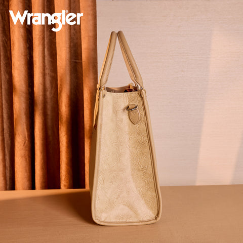 WG389-8119  Wrangler Carry-All Large Tote Work Tote /Crossbody - Khaki