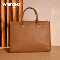WG389-8119  Wrangler Carry-All Large Tote Work Tote /Crossbody - Cow-Brown