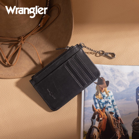 WGW-W1007  Wrangler Genuine Leather RFID Card Case Wallet