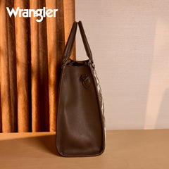 WG389-8119  Wrangler Carry-All Large Tote Work Tote /Crossbody - Cow-Coffee