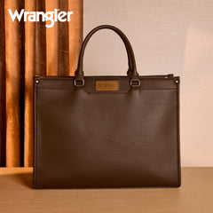 WG389-8119  Wrangler Carry-All Large Tote Work Tote /Crossbody - Coffee