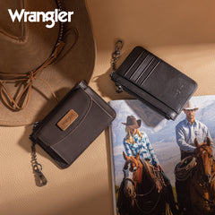 WGW-W1007  Wrangler Genuine Leather RFID Card Case Wallet