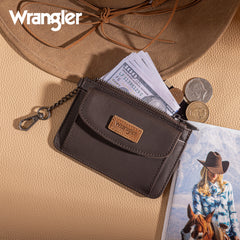 WGW-W1007  Wrangler Genuine Leather RFID Card Case Wallet