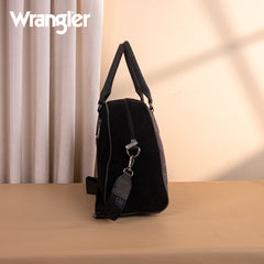 WG277-5110BK   Wrangler Vintage Floral Printed Duffle Bag - Black