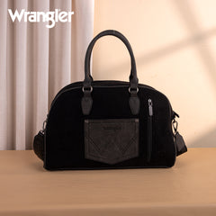 WG277-5110BK   Wrangler Vintage Floral Printed Duffle Bag - Black