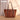 WG277-2002BR Wrangler Vintage Floral Printed Large Tote Bag - Brown