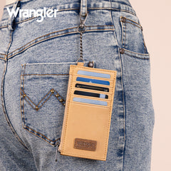 WGW-W1004  Wrangler Genuine Leather RFID Card Case Wallet