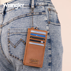 WGW-W1004  Wrangler Genuine Leather RFID Card Case Wallet