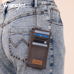 WGW-W1004  Wrangler Genuine Leather RFID Card Case Wallet