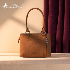 MW1325G-8317  Montana West Cut-Out Embroidered Concealed Carry Tote