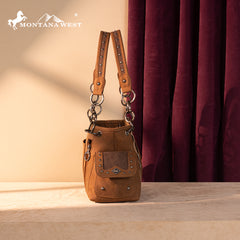 MW1325G-8085  Montana West Cut-Out Embroidered Concealed Carry Satchel