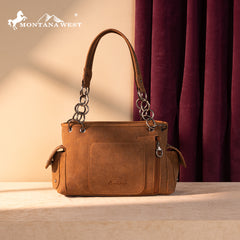 MW1325G-8085  Montana West Cut-Out Embroidered Concealed Carry Satchel