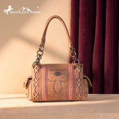 MW1325G-8085  Montana West Cut-Out Embroidered Concealed Carry Satchel