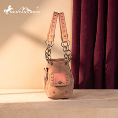 MW1325G-8085  Montana West Cut-Out Embroidered Concealed Carry Satchel