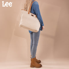 LEE55-003    LEE Stripe Collection Large Tote Bag