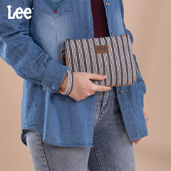 LEE55-004   Lee Striped Collection Small Wristlet