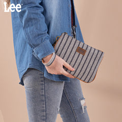 LEE55-004   Lee Striped Collection Small Wristlet