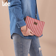 LEE55-004   Lee Striped Collection Small Wristlet