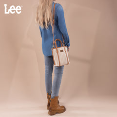 LEE55-002    LEE Stripe Collection Small Tote/Crossbody