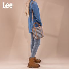 LEE55-002    LEE Stripe Collection Small Tote/Crossbody