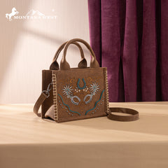 MW1352-8121  Montana West Western Embroidered Mini Tote Crossbody