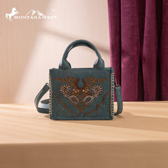 MW1352-8121  Montana West Western Embroidered Mini Tote Crossbody