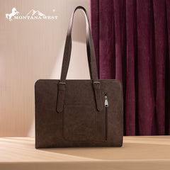 MW1352G-8317  Montana West Western Embroidered Concealed Carry Tote