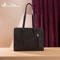 MW1352G-8317  Montana West Western Embroidered Concealed Carry Tote