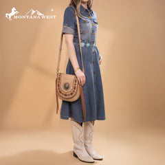 MW1331-8360 Montana West Concho Collection Crossbody