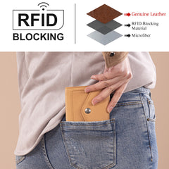 MWS-1010 Montana West Genuine Leather Tri-Fold  RFID Wallet