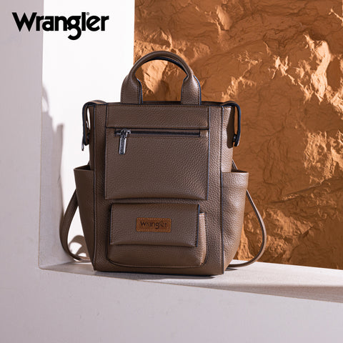 WG161-9112  Wrangler Tote/Shoulder Bag Convertible Backpack - Khaki
