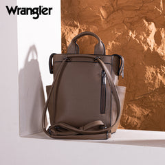 WG161-9112  Wrangler Tote/Shoulder Bag Convertible Backpack - Khaki