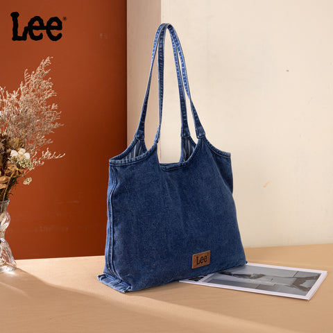 LEE63-001    LEE  Denim Canvas Tote Bag/Shoulder Bag - Dark Jean