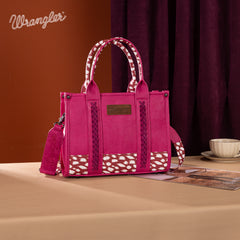 SP-WG102-8120SDEER-PK  Wrangler Deer Print Concealed Carry Tote/Crossbody - Pink