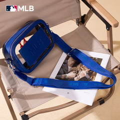 MLB-MT109BL  MLB New York Mets Team Clear Crossbody Bag/Stadium Bag
